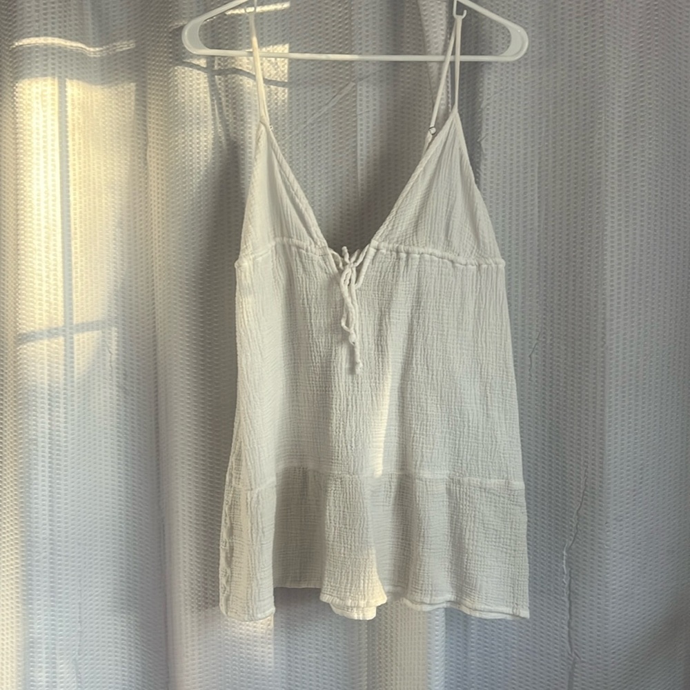 Small white beach cover up